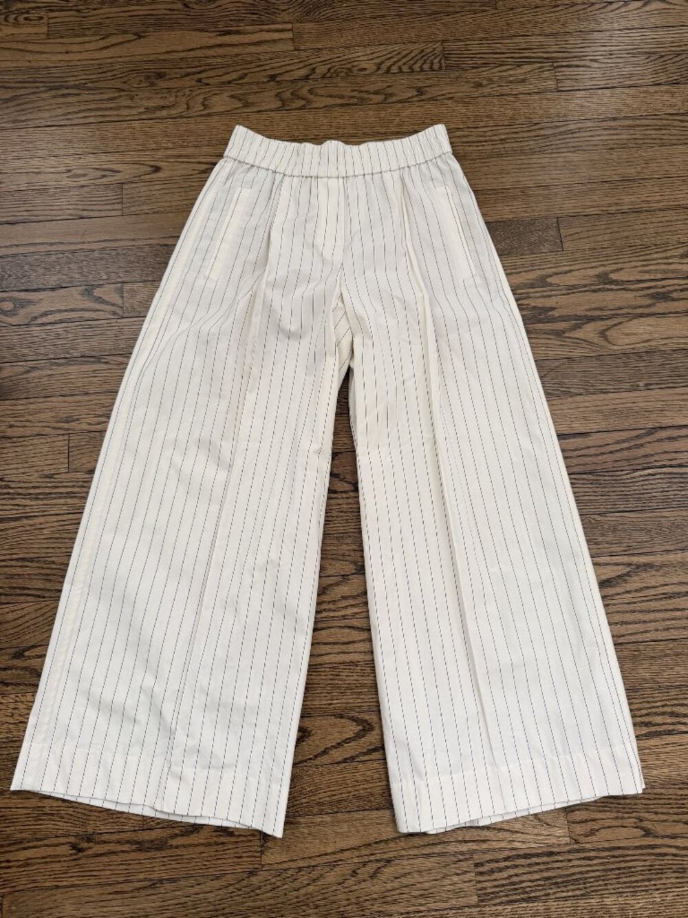 Brunello Cucinelli Stripe Wide Leg Trousers Size 4